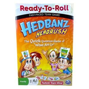 Hedbanz Headrush Game New Open Box Complete Fast-Paced Team Party Game Ages 7+